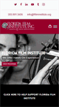 Mobile Screenshot of flfilminstitute.org